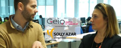 Solly Azar partenaire du GEIQ Emploi et Handicap pour la reconversion professionnelle de travailleur en situation de handicap.
